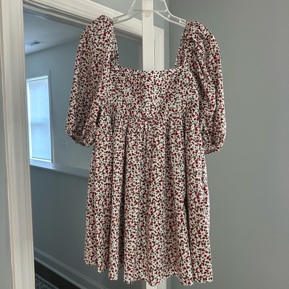 Abercrombie & Fitch Red Floral Mini Dress